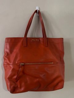 Miu Miu Leather Tote Bag (Authentic)