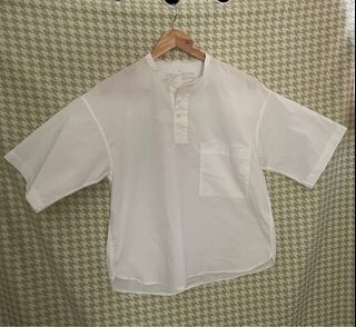 Muji White Shirt Top