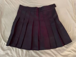 Navy blue tennis pleated skirt