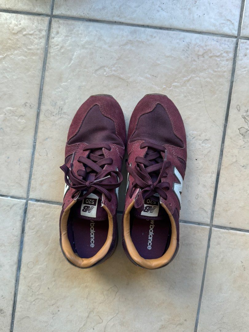New balance 520 burgundy discount