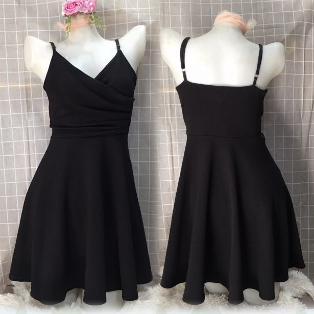 New Look Black Skater Flare Dress Women s Fashion Dresses Sets Dresses on Carousell