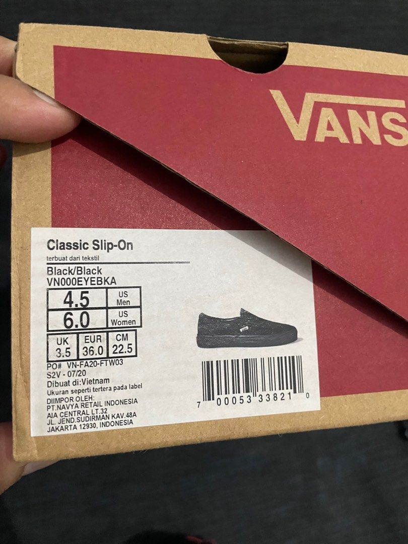 Ukuran sepatu vans original discount