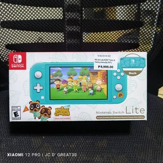 Nintendo Switch lite Animal Crossing Edition with Warranty Receipt