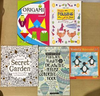Origami, Coloring, Watercolor Books