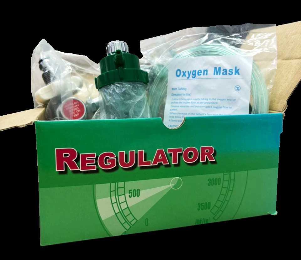 Oxygen Regulator Set - Mask & Nasal (QMG), Health & Nutrition, Medical ...