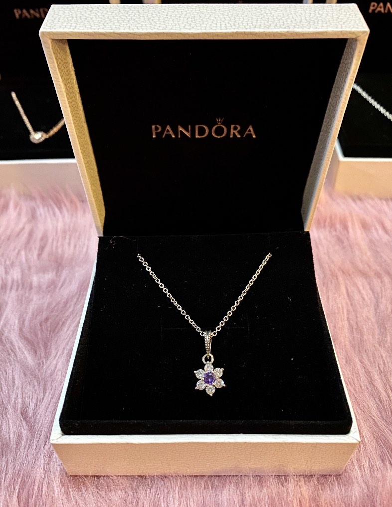 Pandora Forget Me Not Necklace Women s Fashion Jewelry Organizers Necklaces on Carousell