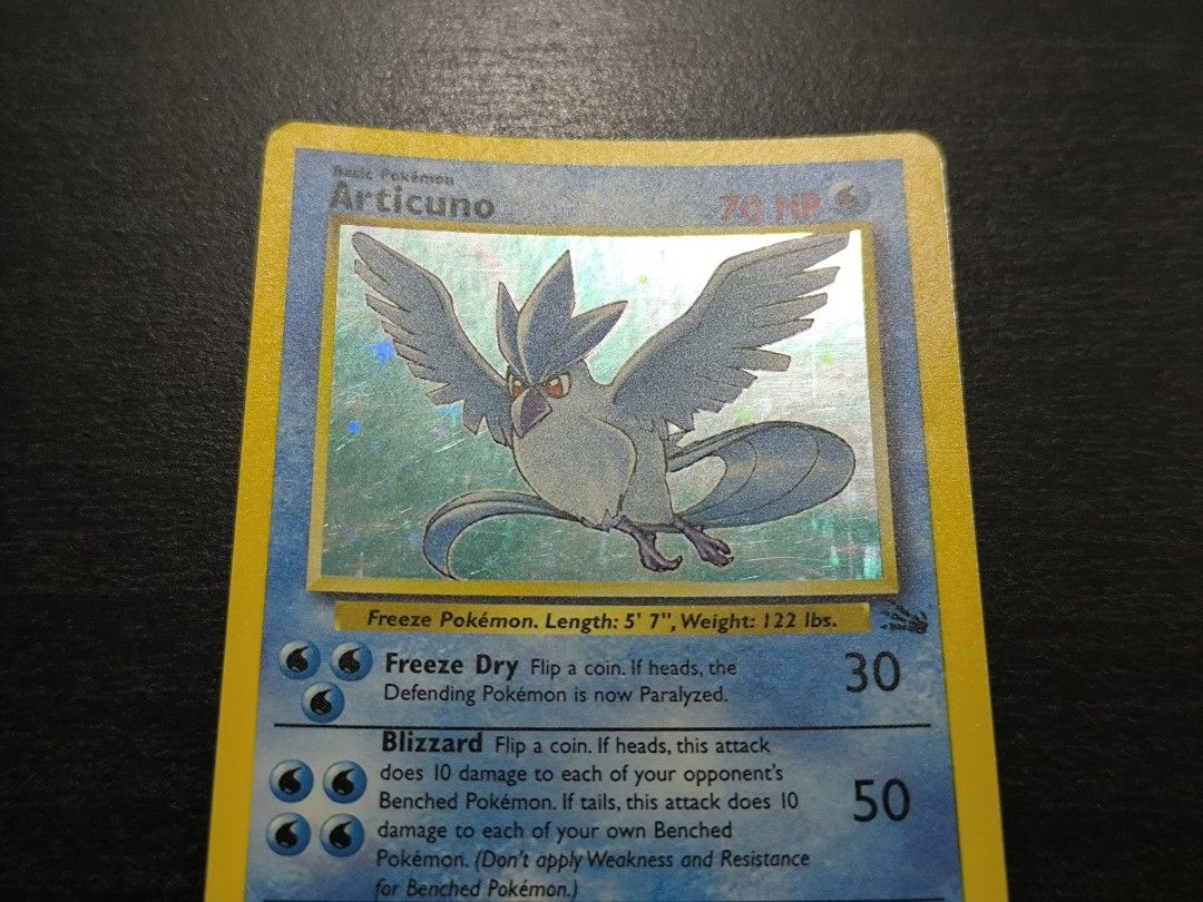 1995 articuno pokemon card value Amazon.com: Pokemon - Articuno (2) - Fossil main image 1