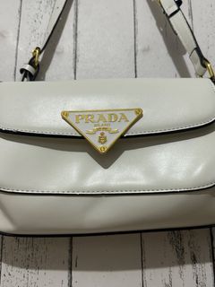 Prada Japan White Shoulder Bag Pre Loved
