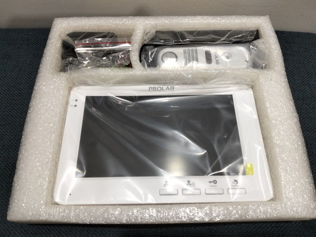 Prolab Security System INT-7AKIT Door Video Intercom Kit (Category: Security Systems & CCTV Cameras) located in Baguio. Submitted by bitsbaguio (Listing ID 1300895866, Image 1). Description: Prolab Security System INT-7AKIT Door Video Intercom Kit , Unused, No Box. Last photo for reference. Price: 1500 NOW ON SALE!!!.