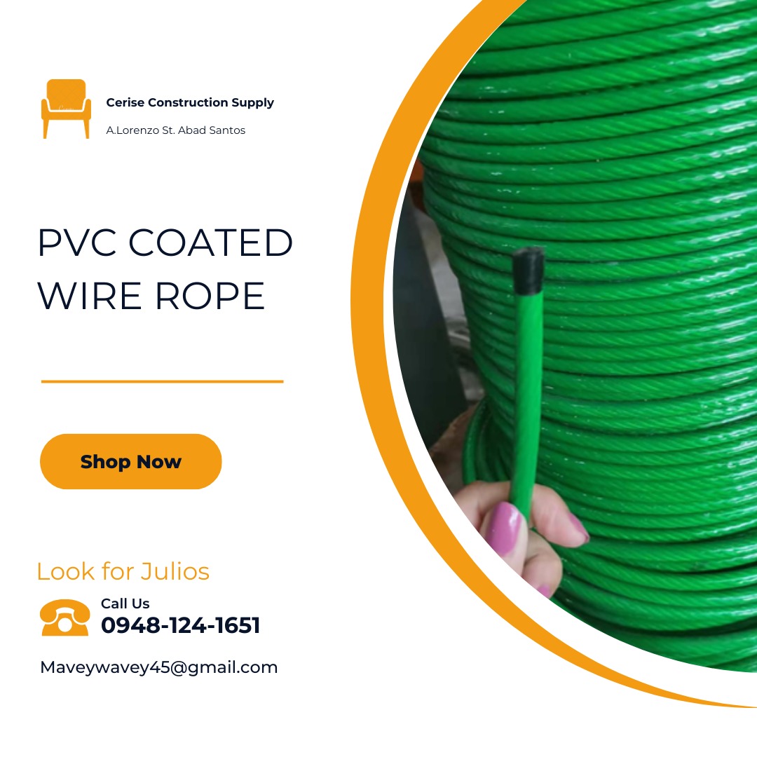 PVC Coated Wire Rope, Commercial & Industrial, Construction Tools ...