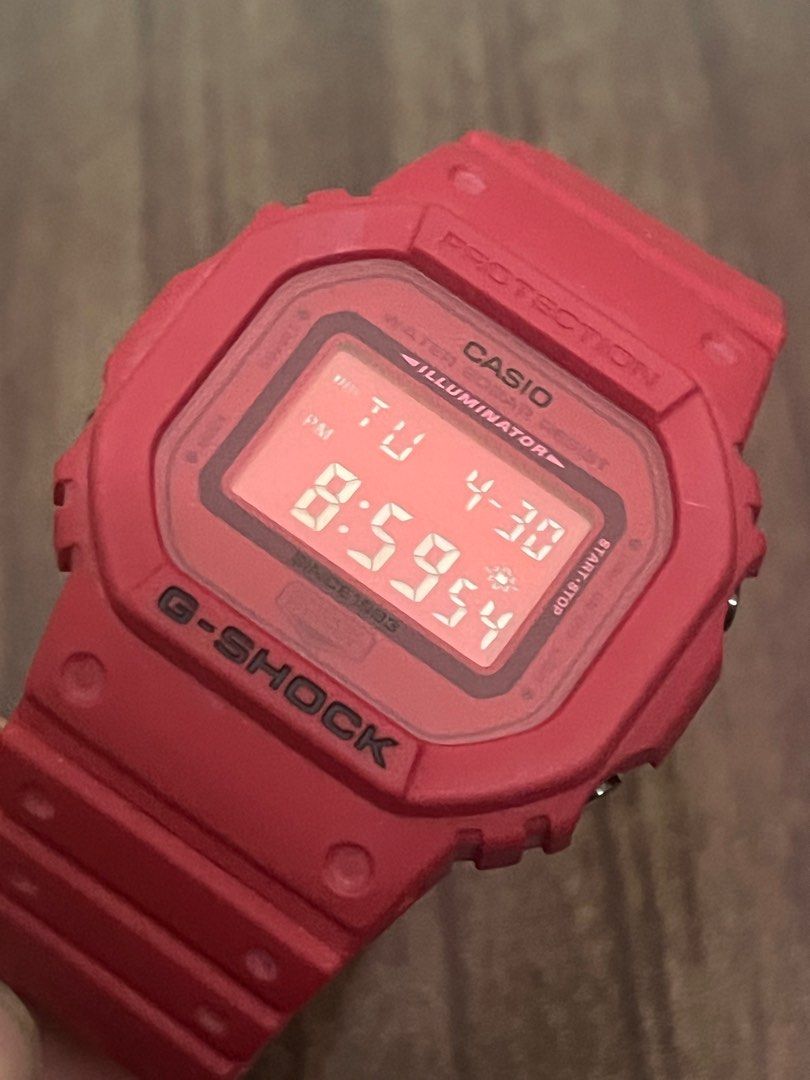 Red out CASIO G-SHOCK DW-5635C-4 35 週年35th Anniversary 紅色RED 
