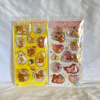 Rilakkuma & Korilakkuma Vintage Beads Sticker