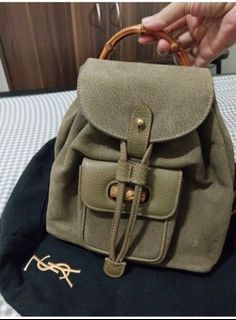 Sale/ Original Gucci mini bamboo backpack