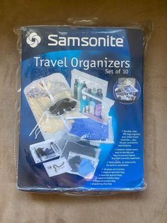 samsonite travel organizer set of 10 branded original sale onhand 1000