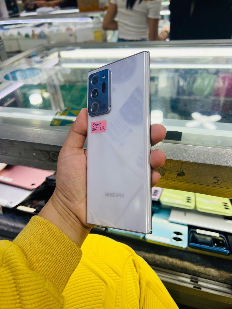 Samsung Note 20 Ultra 5G 256gb Single Sim Snapdragon (Category: Samsung) located in San Juan City. Submitted by javedsgadgetshop (Listing ID 1300849048, Image 2). Description: OPEN FOR INSTALLMENT VIA CREDIT CARD/GGIVES & SWAP/TRADE-IN! WE BUY AND SELL ( ANYKINDS OF UNIT BINIBILI PO NAMIN)! PTPA : Padelete po f bawal Read ❗️Onhand ‼️ Samsung Note 20 Ultra 5G •256gb •K Variant •Good batt health •Factory Unlock •95% Smoothness •No hidden issue | No
