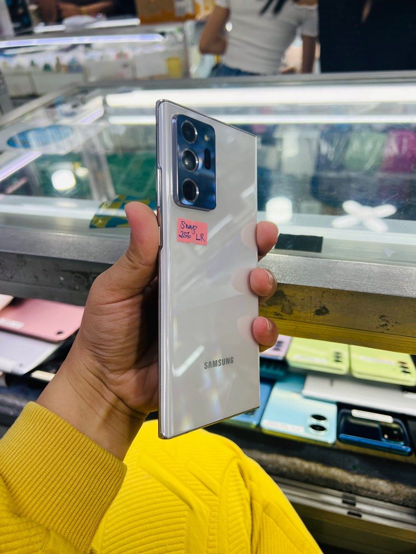 Samsung Note 20 Ultra 5G 256gb Single Sim Snapdragon (Category: Samsung) located in San Juan City. Submitted by javedsgadgetshop (Listing ID 1300849048, Image 3). Description: OPEN FOR INSTALLMENT VIA CREDIT CARD/GGIVES & SWAP/TRADE-IN! WE BUY AND SELL ( ANYKINDS OF UNIT BINIBILI PO NAMIN)! PTPA : Padelete po f bawal Read ❗️Onhand ‼️ Samsung Note 20 Ultra 5G •256gb •K Variant •Good batt health •Factory Unlock •95% Smoothness •No hidden issue | No