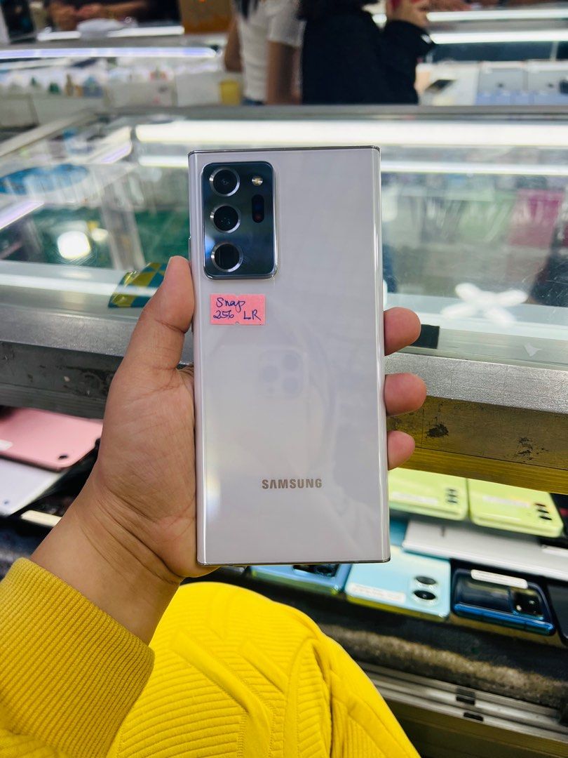 Samsung Note 20 Ultra 5G 256gb Single Sim Snapdragon (Category: Samsung) located in San Juan City. Submitted by javedsgadgetshop (Listing ID 1300849048, Image 1). Description: OPEN FOR INSTALLMENT VIA CREDIT CARD/GGIVES & SWAP/TRADE-IN! WE BUY AND SELL ( ANYKINDS OF UNIT BINIBILI PO NAMIN)! PTPA : Padelete po f bawal Read ❗️Onhand ‼️ Samsung Note 20 Ultra 5G •256gb •K Variant •Good batt health •Factory Unlock •95% Smoothness •No hidden issue | No