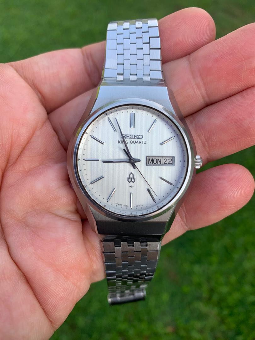 Seiko King Quartz 0853-8005 Vintage Japan Watch, Men's Fashion