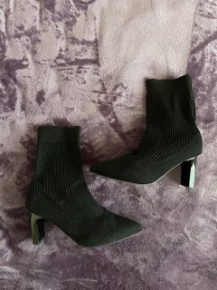 SHEIN Black Knit Sock Boots
