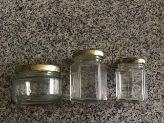 Set of Small Glass Jars
