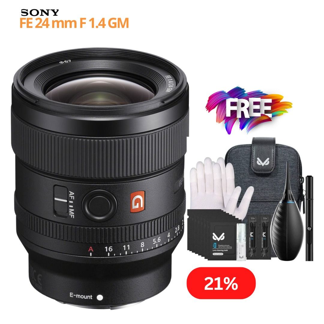 Sony FE24 F14 GM With VSGO Lens Cleaning Kit, Photography, Lens ...