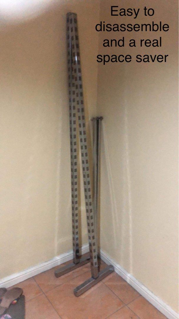 Stainless steel clothing rack (Category: Other Home Appliances) located in Makati City. Submitted by loopdeloot (Listing ID 1300800337, Image 3). Description: Payment thru Gcash or bank transfer Rfs: moving out .