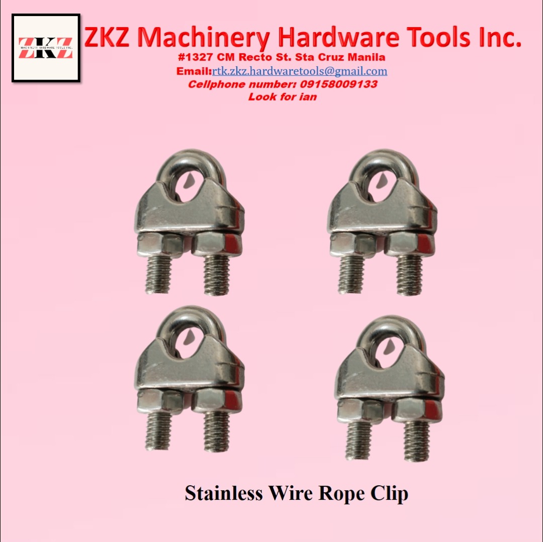 Stainless Wire Rope Clip 10mm, Commercial & Industrial, Construction ...