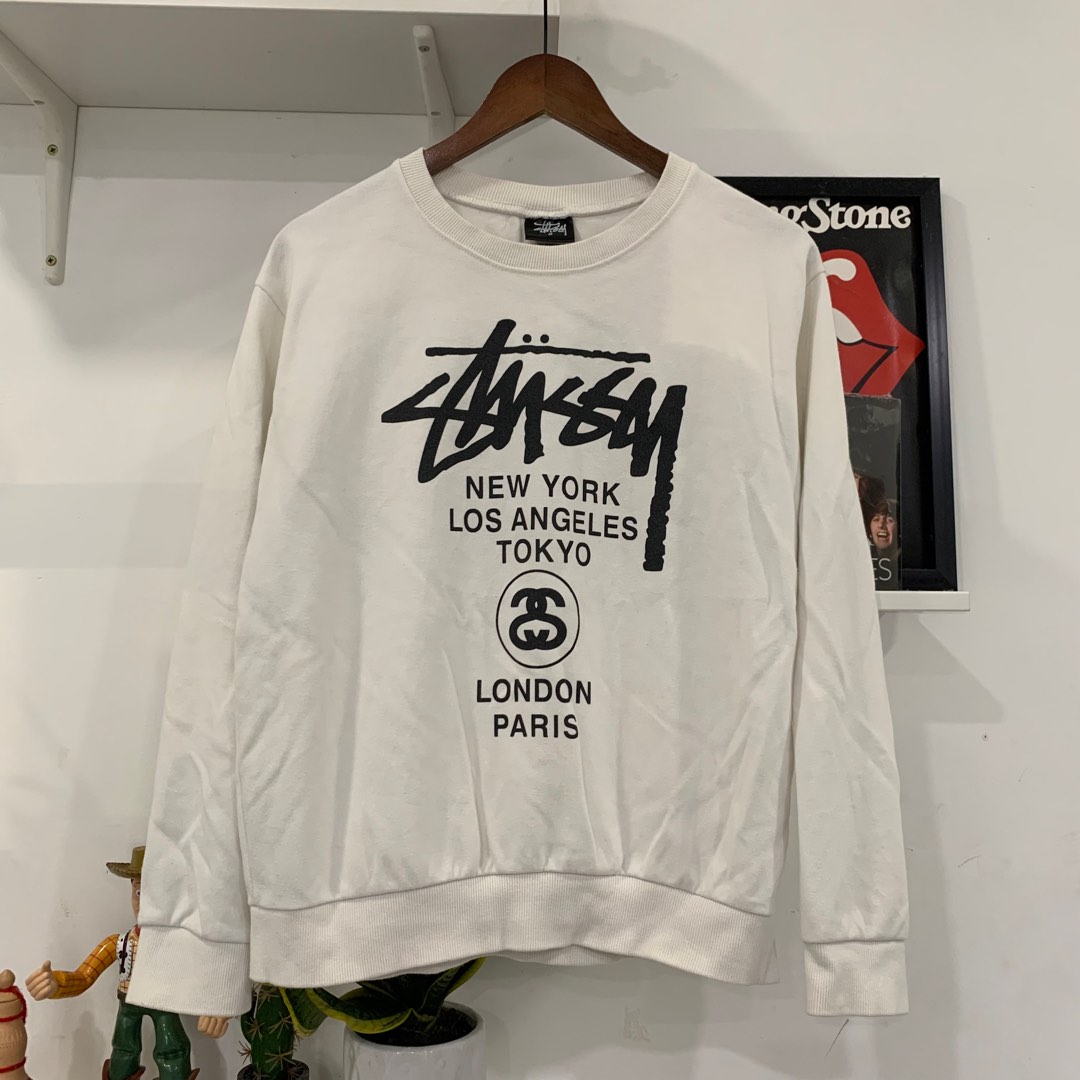 Stussy world tour sweatshirt top