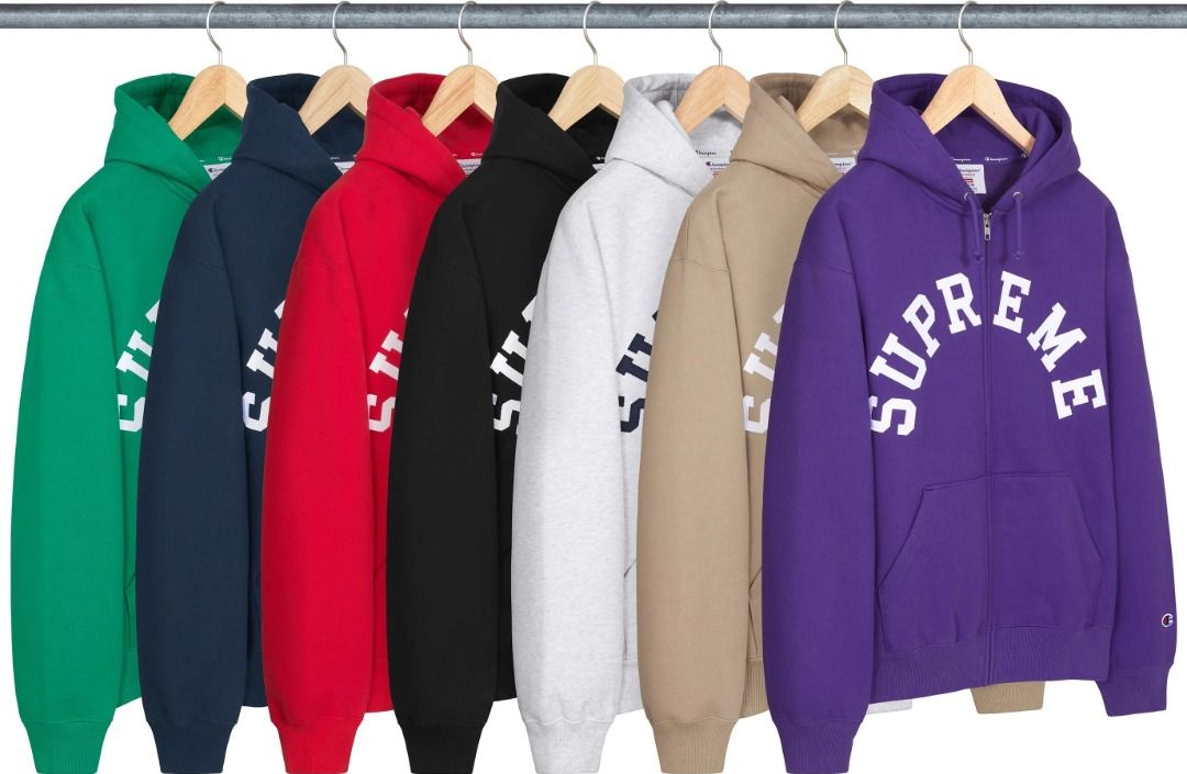 Zip up supreme hoodie hot sale