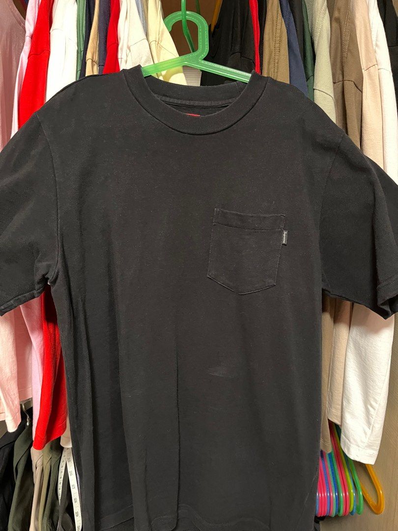 Supreme Pocket Tee black Men s Fashion Tops Sets Tshirts Polo Shirts on Carousell