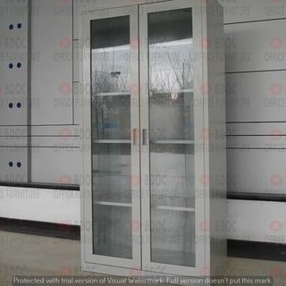 swing door with glass steel display cabinet / office partition / office table / office partition