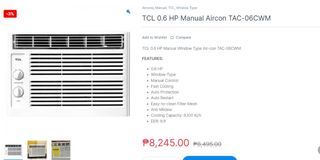 Tcl 0.6 manual aircon