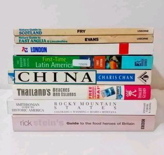 Travel and Culture guide books non-fiction educational nature preloved used coffee table books