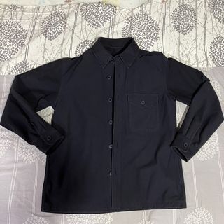 Uniqlo Men’s Over Shirt Jacket Jersey “Black” (SMALL)