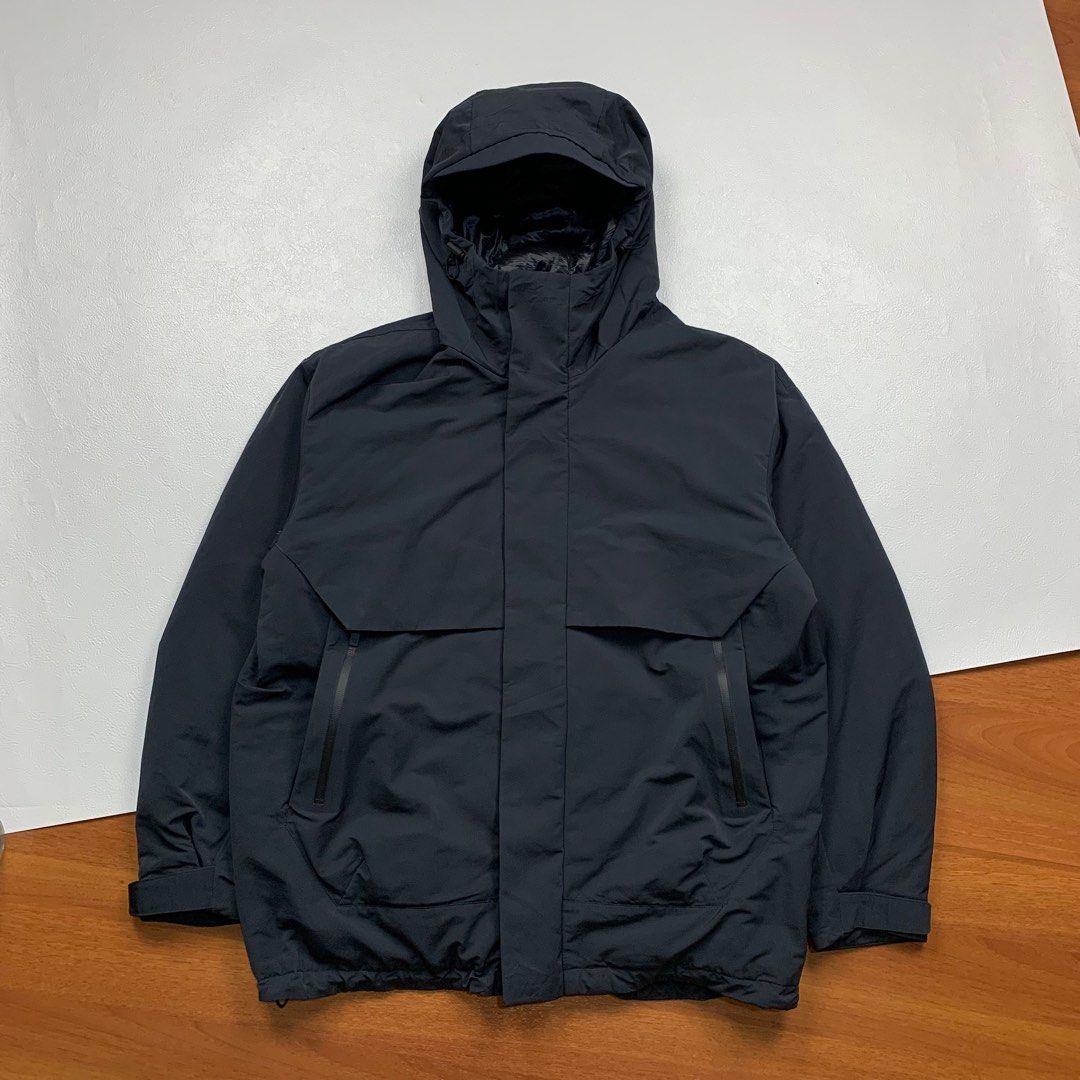 Uniqlo x jil sander oversize hybrid down parka jacket the north face salomon arcteryx patagonia Fesyen Pria Pakaian Baju Luaran di Carousell