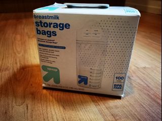 UP & UP Breastmilk storage bags 100count, BPA free