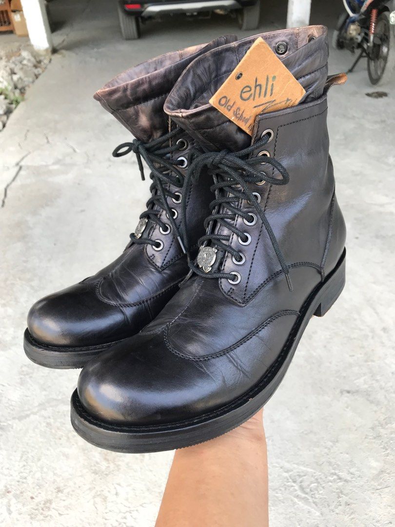 Vintage combat boots hot sale