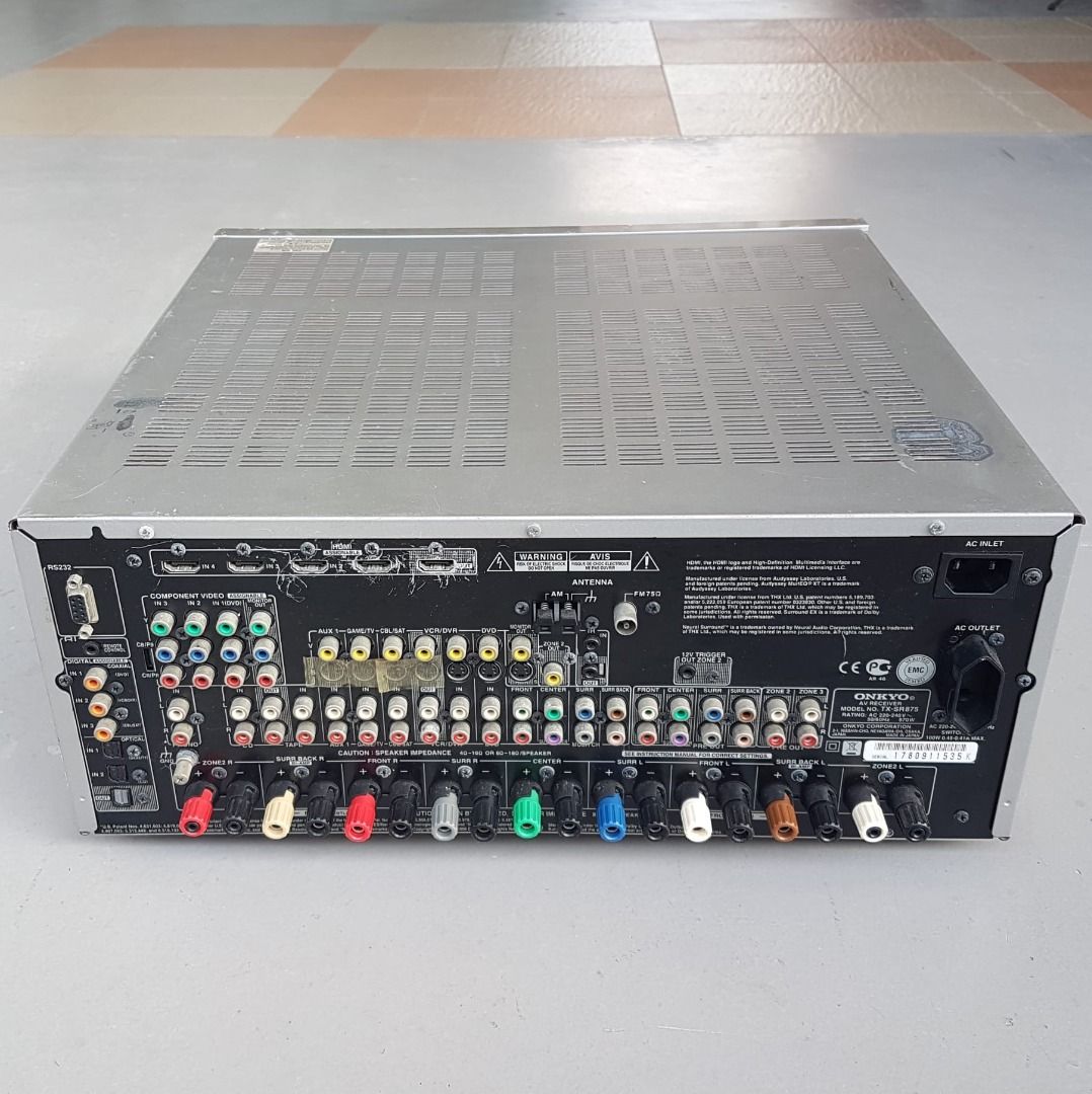 Vintage ONKYO AV Receiver Model TX-SR875, made in Japan, ONKYO