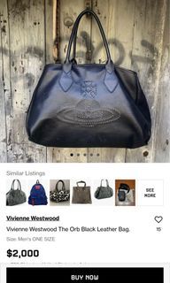 vivienne westwood leather travel bag