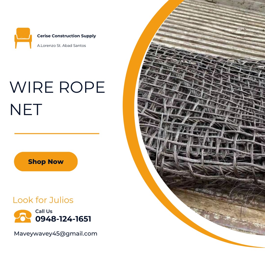 Wire Rope Net, Commercial & Industrial, Construction Tools & Equipment ...