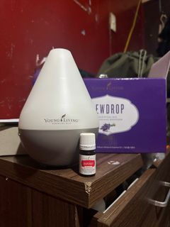 Young living dewdrop essential oil ultrasonic diffuser with free essential oil