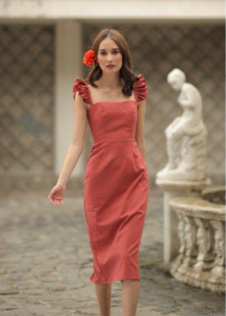 Zoo Label linen dress (Category: Dresses) located in Makati City. Submitted by stufflookup (Listing ID 1300779911, Image 1). Description: LAST PRICE POSTED! Wag na po tumawad. Rust color Linen Size M (fits perfectly to 34B bust & 26-27 waistline) Tags zara mango evernew love bonito style staple.