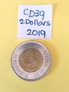 2019 Queen 👑 Elizabeth II 2 Dollar 💰 coin Canada