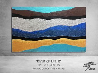 Abstract Painting “River of Life 13”