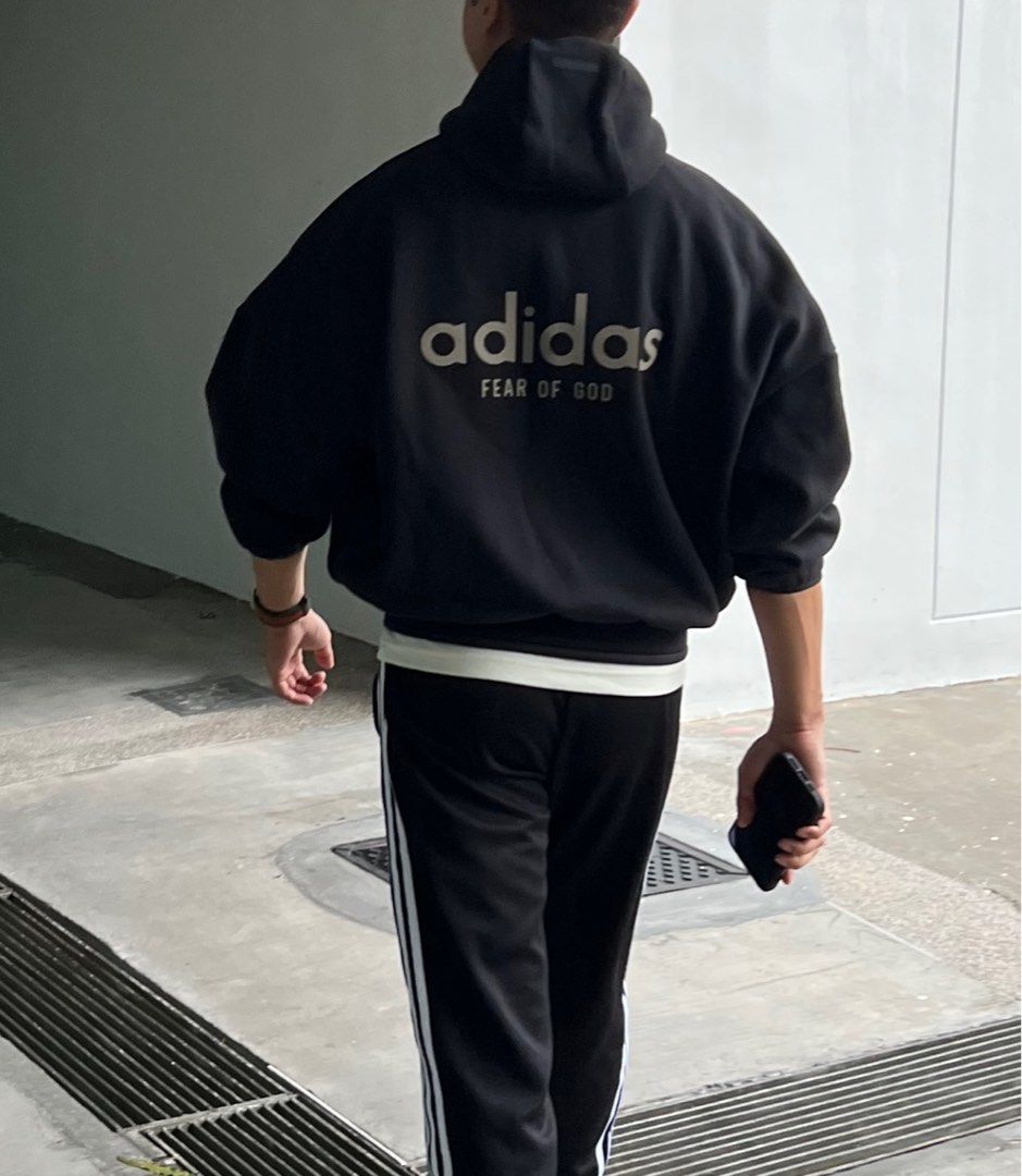 Adidas x Fear of God Athletics Heavy Fleece Hoodie - Black Adidas x Fear of God Athletics Heavy Fleece Hoodie - Black