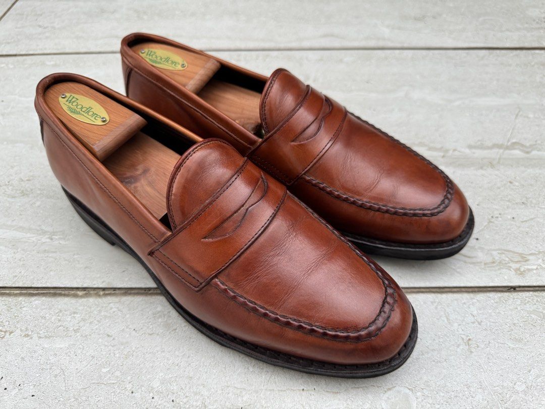 Allen Edmonds SFO Road Warriors Cognac Penny Loafer US 8D 26cm