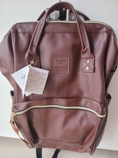 ANELLO LEATHER BACKPACK- COFFEE