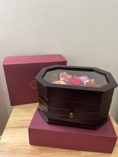 Beautiful Preserved Flower Denpo Jewelry Music Box