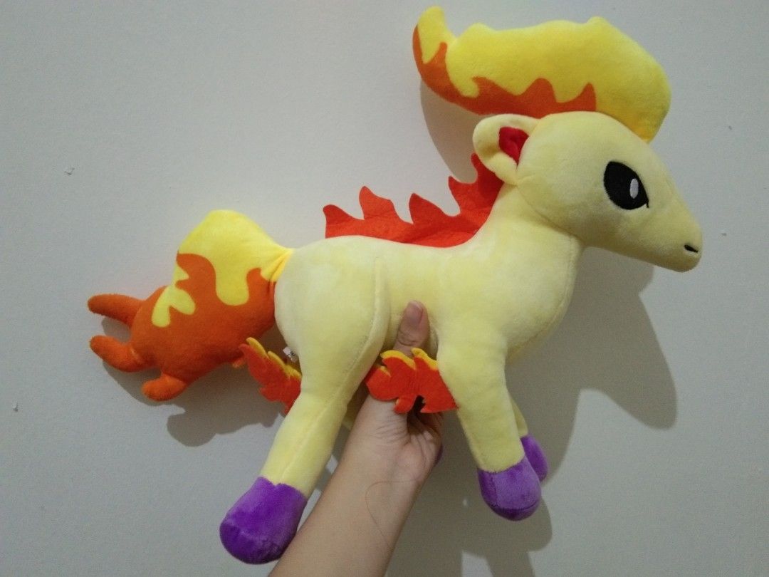 Big Pokemon Ponyta Fire Horse Flame Pony Plush Plushie Stuffed Toy 45 ...
