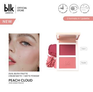 Blk Cosmetics Dual Blush Palette Peach Cloud